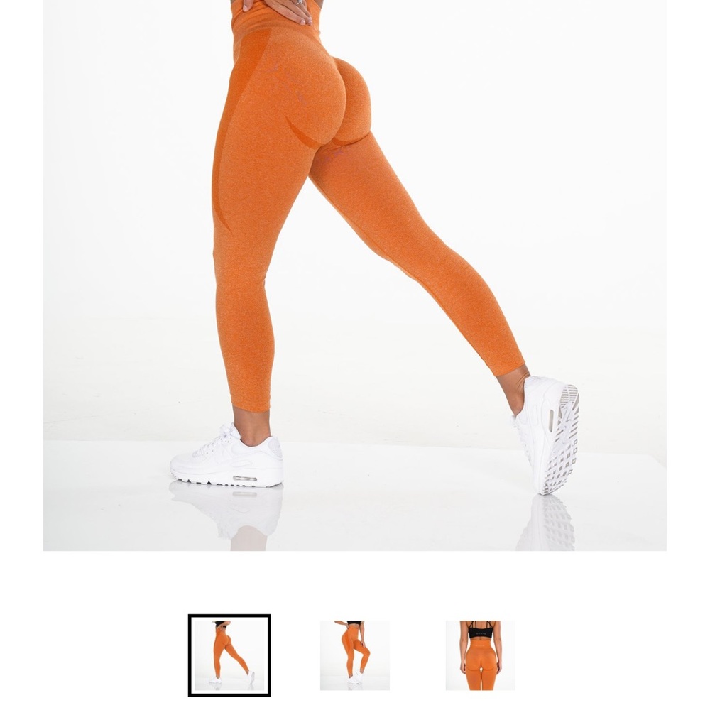 NVGTN Orange Sculpting High-Waist Leggings